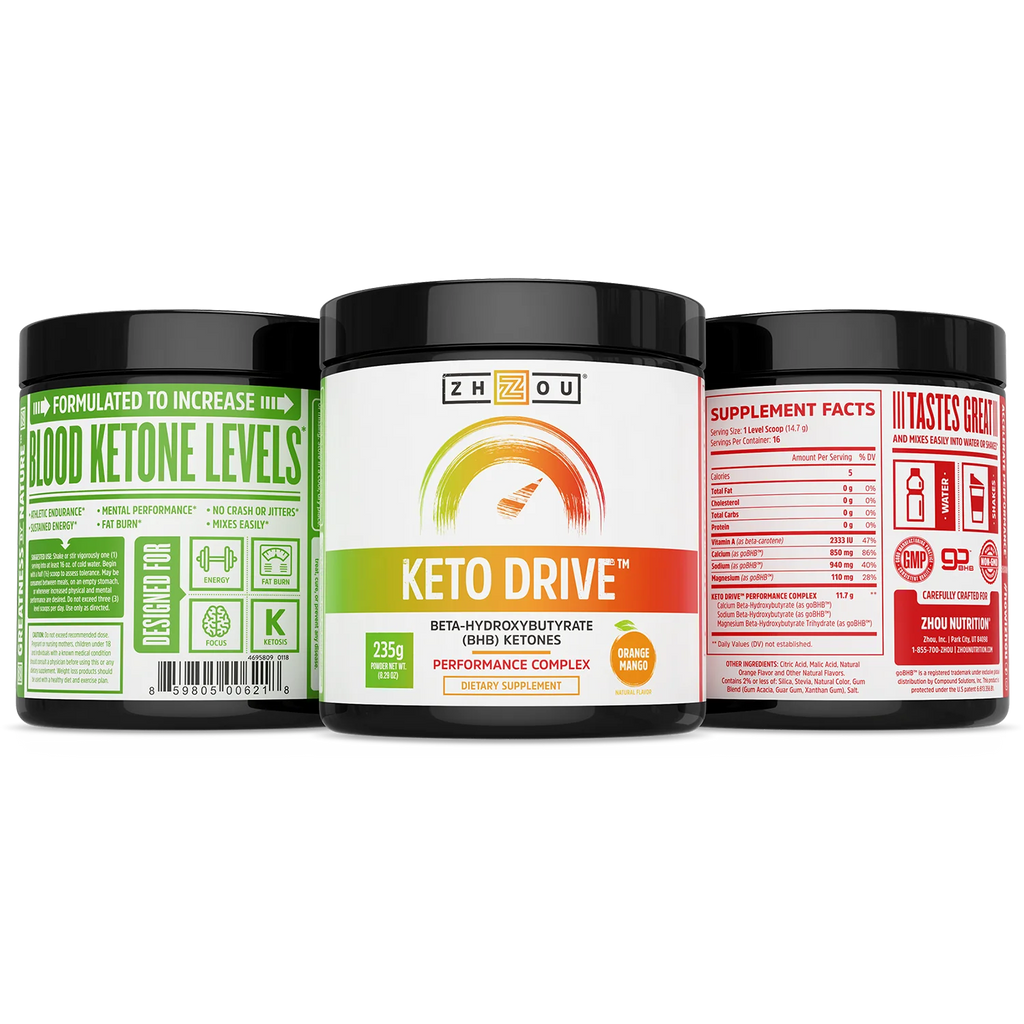 BHB Salts Orange Mango 16 Servings Ketone Complex Q8388