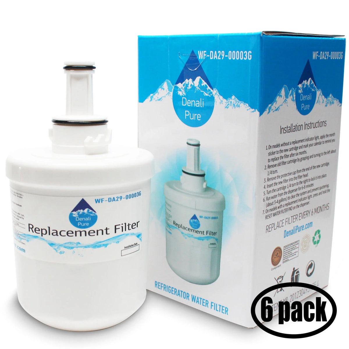 6-Pack Refrigerator Water Filter N95933