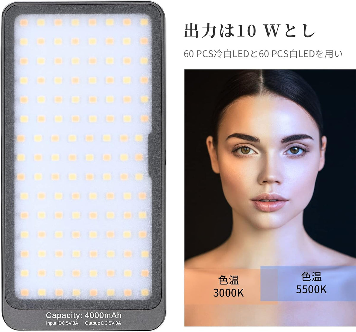 Bi-Color LED Video Light Kit Panel Pack of 2 T104