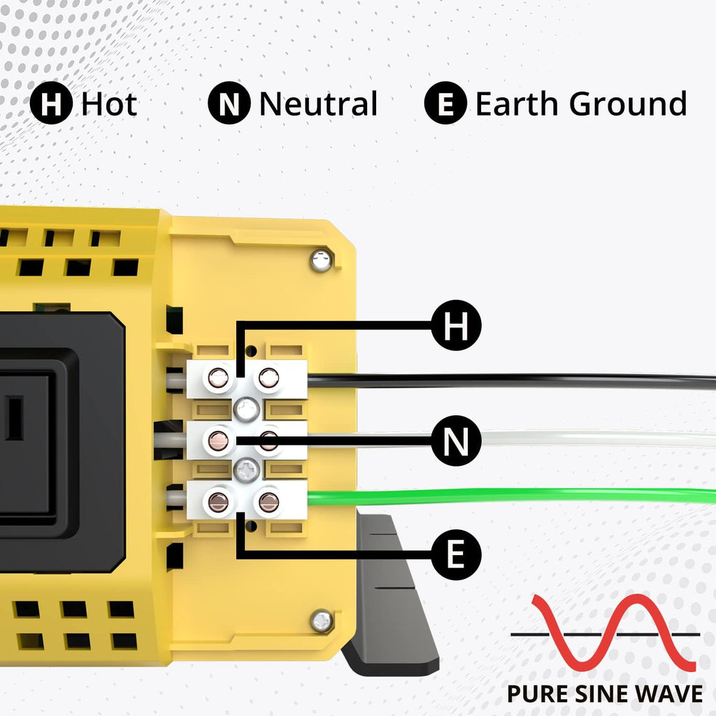 1500 Watt 12V Pure Sine Inverter Dual AC Outlets & USB X46303