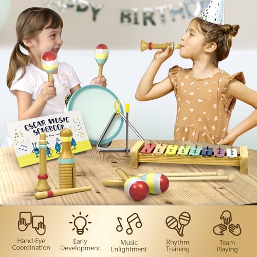 Wooden Musical Instruments Drum Set S636