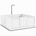 Dog Playpen with Pee Pad and Adjustable Height Door O911818