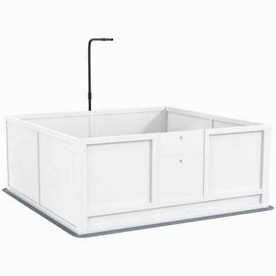 Dog Playpen with Pee Pad and Adjustable Height Door O911818