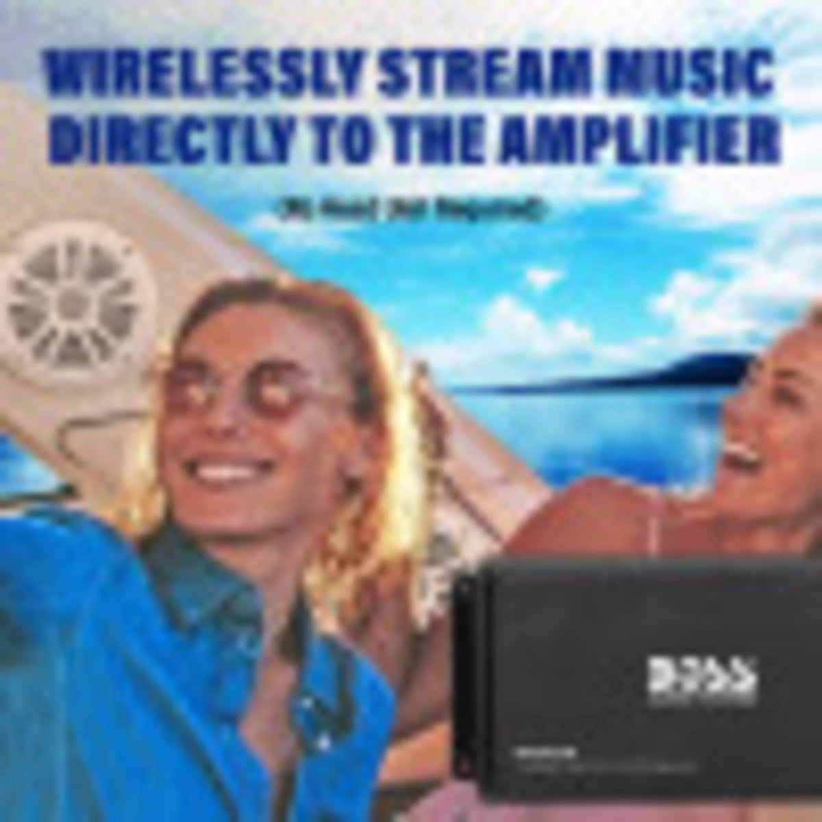 Marine Audio Amplifier with Speakers and USB Cable J10645