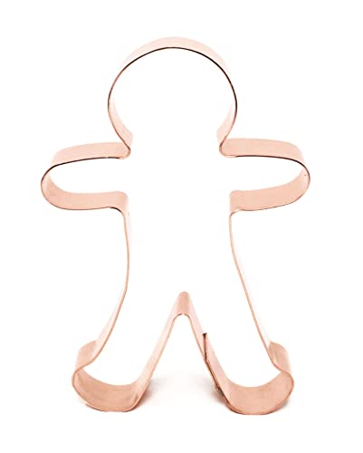 4 Inch Copper Gingerbread Man Cookie Cutter O15572