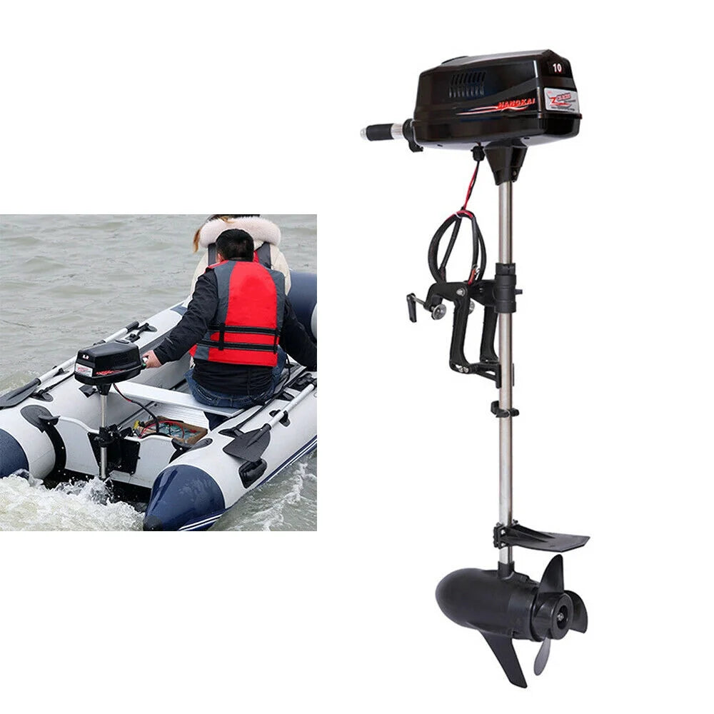 2200W Electric Outboard Motor Boat Engine Brushless Tiller Control 60V O956947