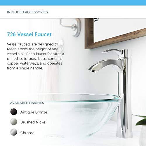 Chrome Vessel Faucet Ensemble N1193