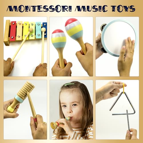 Wooden Musical Instruments Drum Set S636