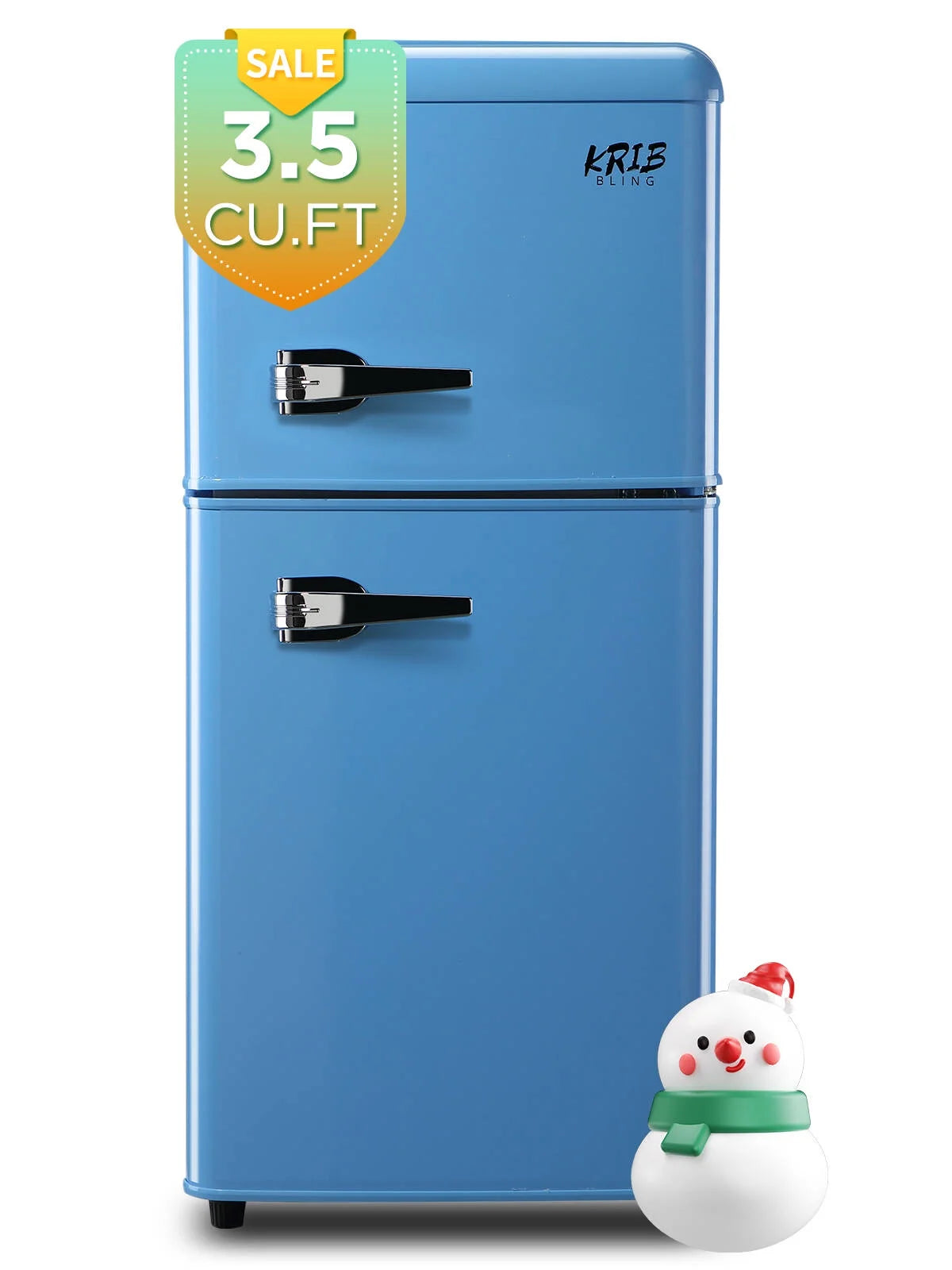 Blue 3.5 Cu.ft Mini Fridge with Freezer L852