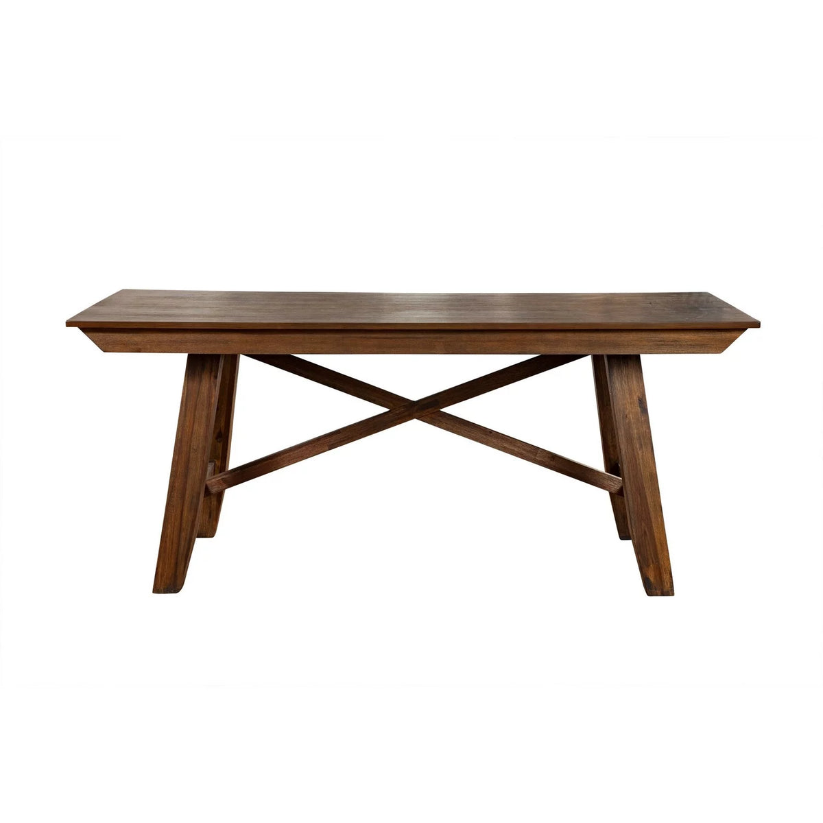 72 Inch Solid Acacia Wood Rectangular Dining Table B449344