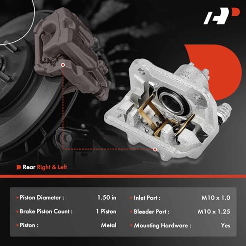 Disc Brake Caliper Assembly with Bracket Rear Driver W982