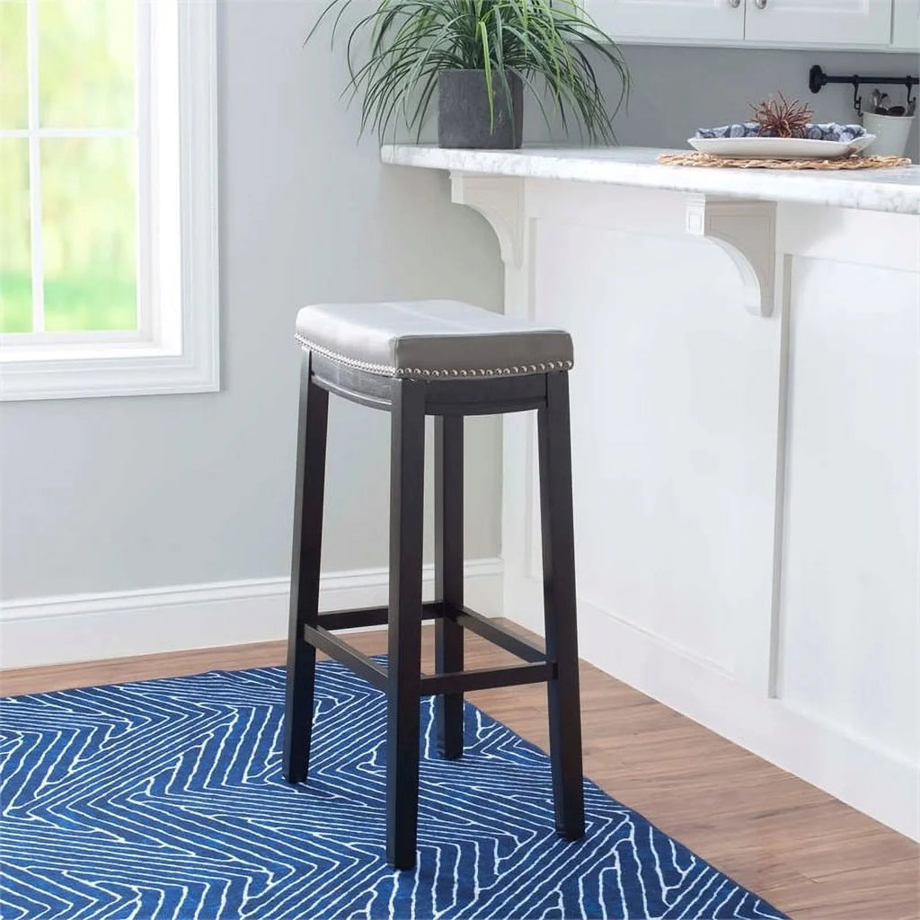 30" Backless Wood Bar Stool M554376