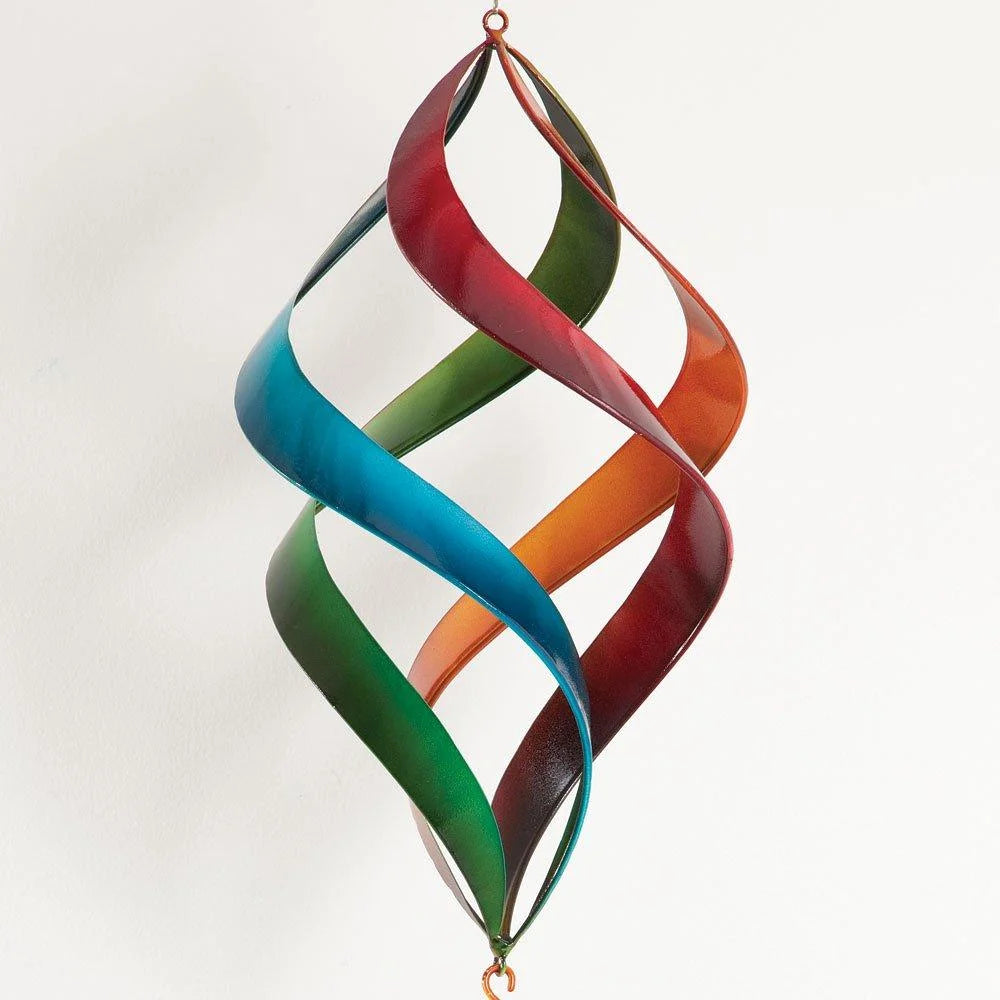 28" Rainbow Enameled Wind Spinner Z359