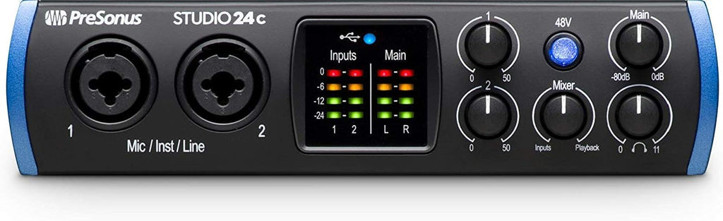 2x2 USB Type-C Audio/MIDI Interface with 2-Way Studio Monitors J2516