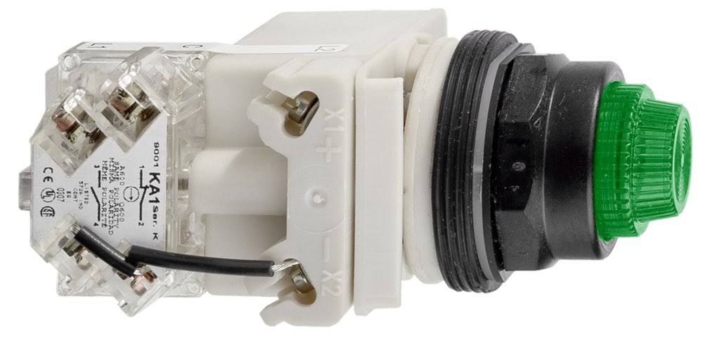 Push to Test Pilot Light, green, LED T691