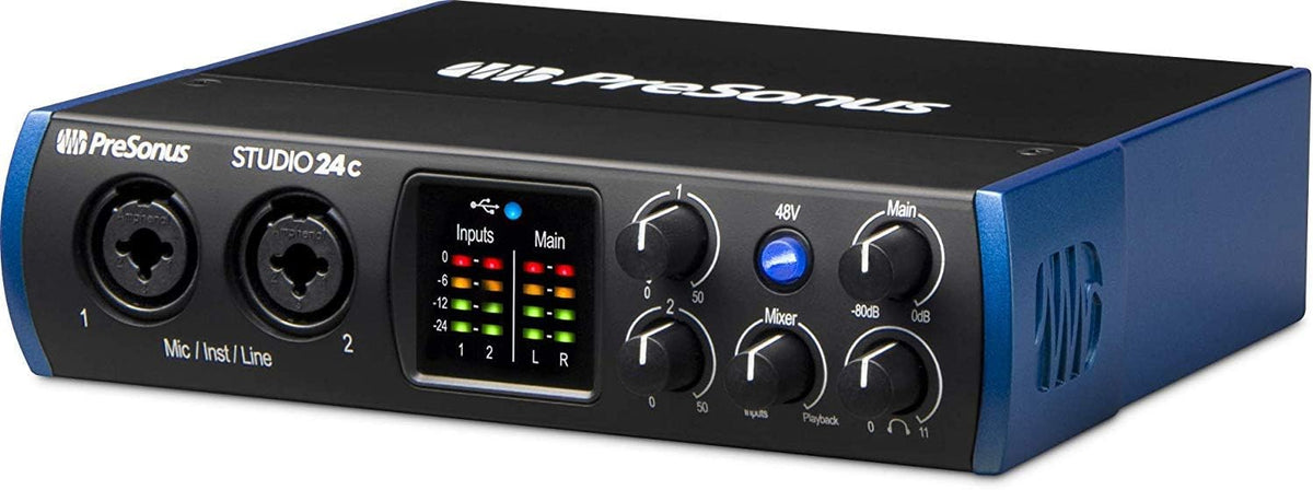 2x2 USB Type-C Audio/MIDI Interface with 2-Way Studio Monitors J2516