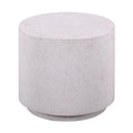 Round Light Speckled Concrete Side Table H3762