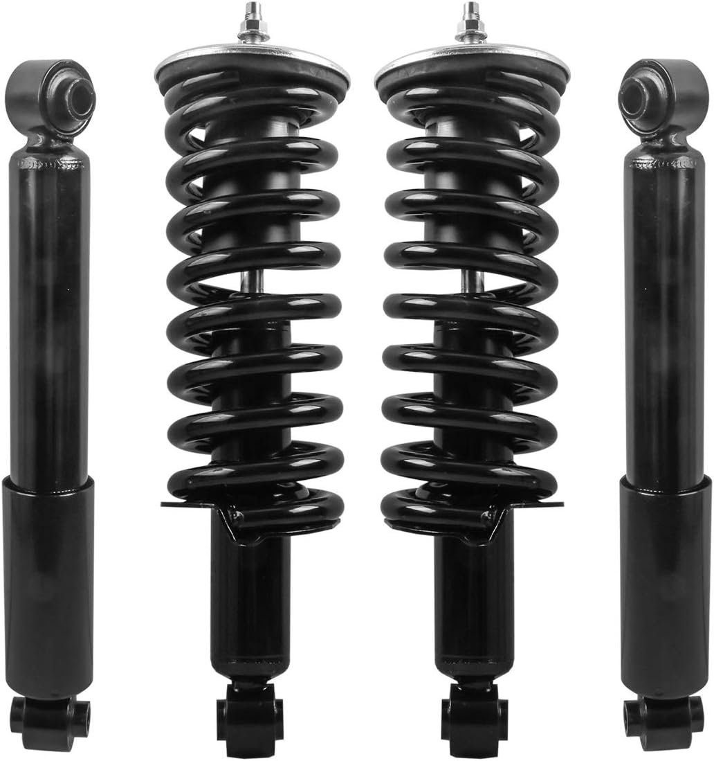 Front and Rear Complete Strut Assemblies Shock Absorbers Set of 4 P814246