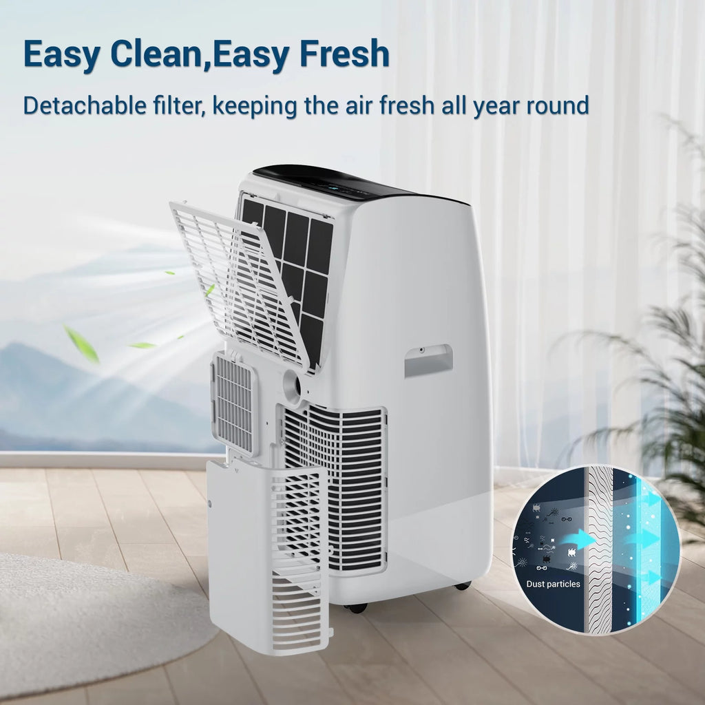 Portable Air Conditioner 10200BTU Dehumidifier Fan Remote Control X8017