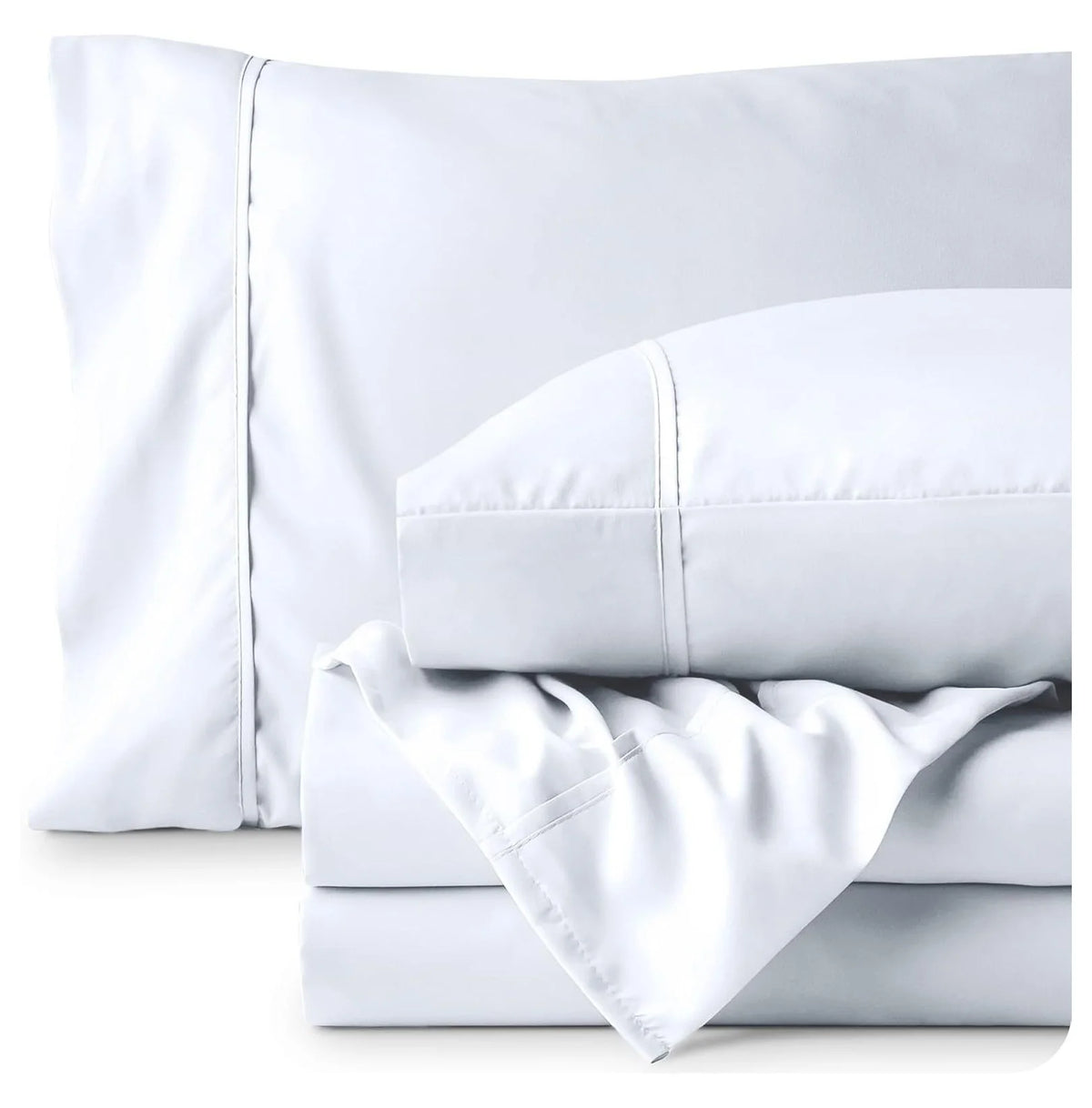 Queen 4 Piece Microfiber Bed Sheet Set with Pillowcases C1444