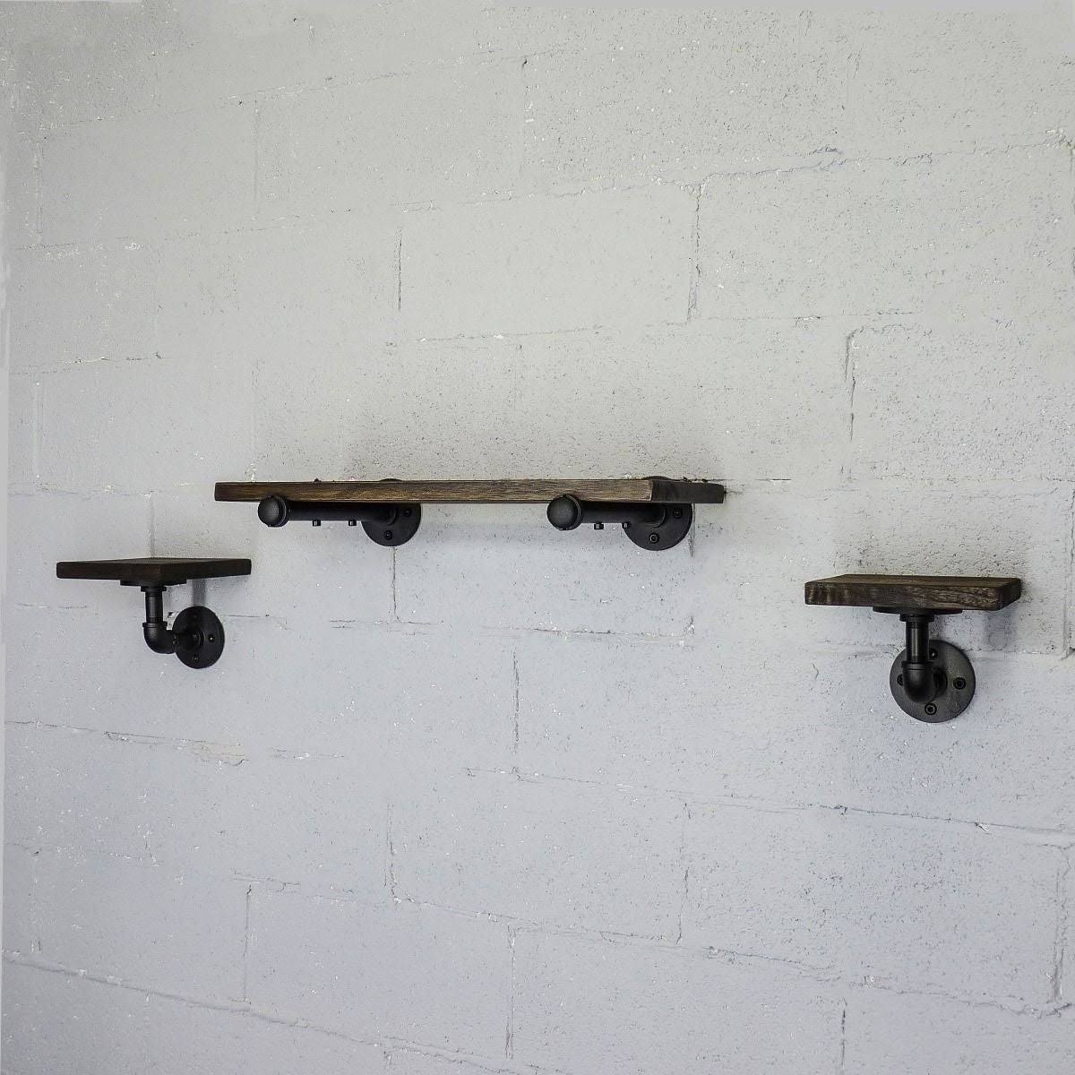 Black Set of 3 Wall Shelf M8545