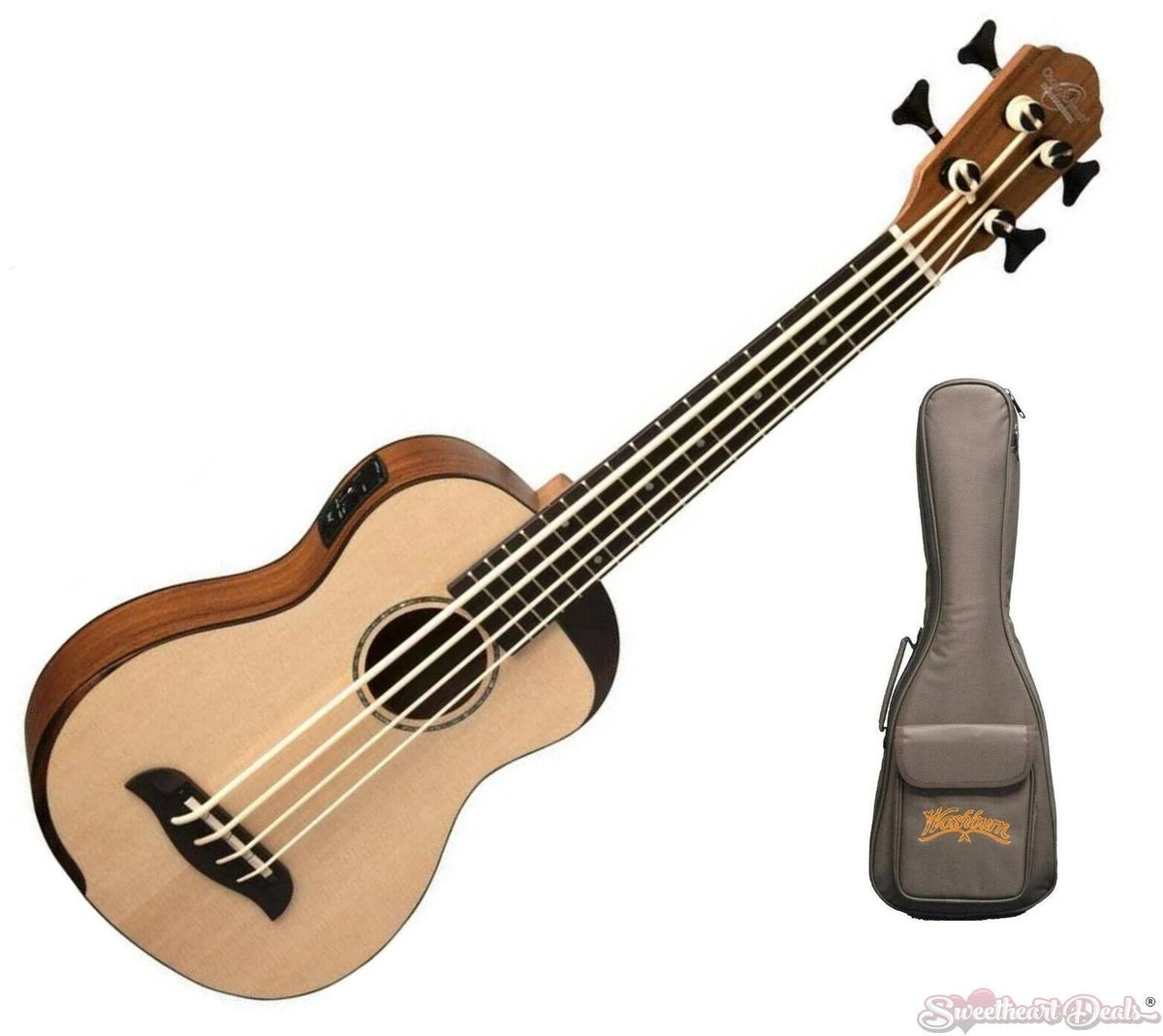 Acoustic Electric Bass Ukulele J88545